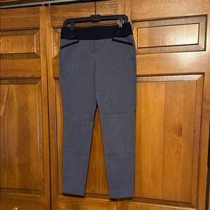 NWOT The Limited Blue and Black Straight Leg Pants